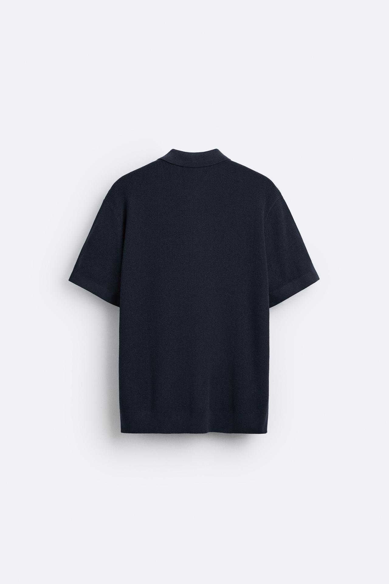 Elegantes Strickpolo mit Reißverschluss