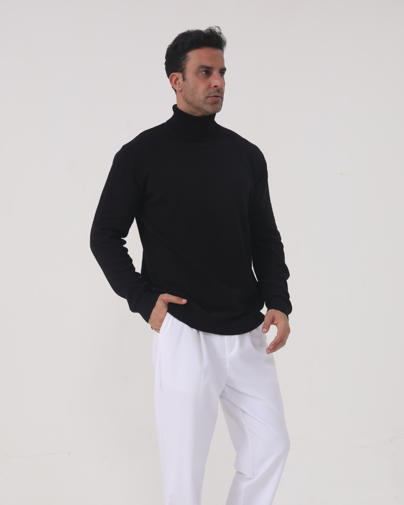 Cameron | Slim Fit Herren Rollkragen Strickpullover