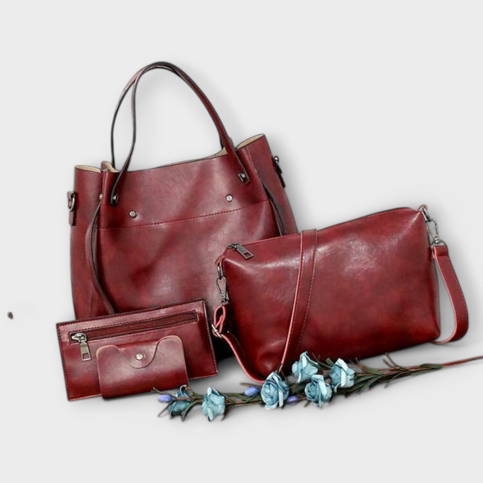 Lora. - 4-teiliges Vintage-Taschen-Set