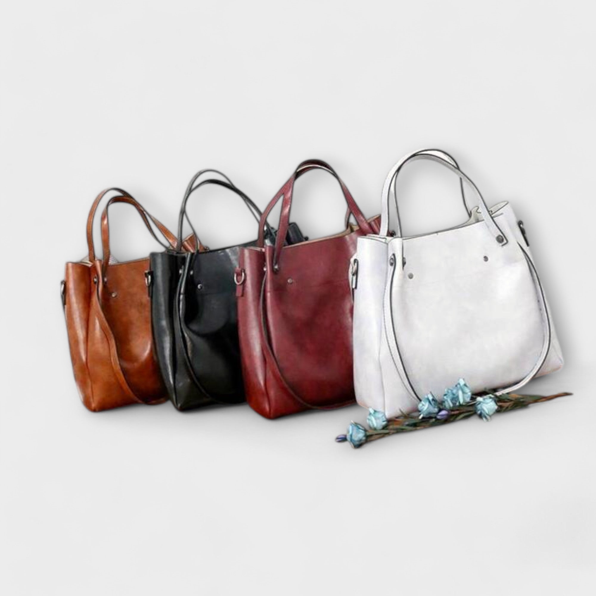 Lora. - 4-teiliges Vintage-Taschen-Set