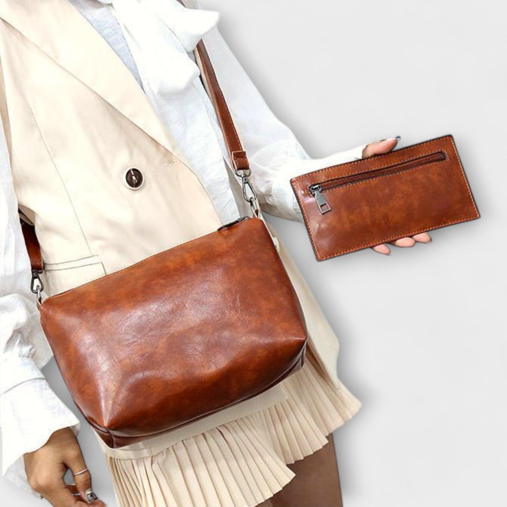 Lora. - 4-teiliges Vintage-Taschen-Set