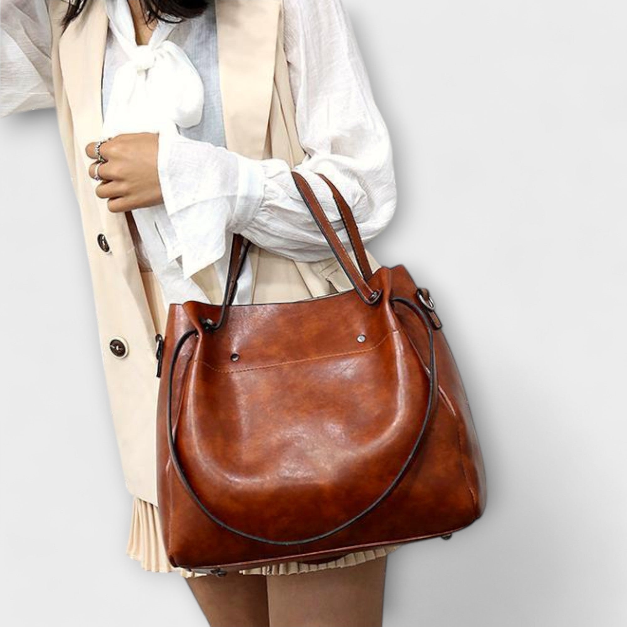 Lora. - 4-teiliges Vintage-Taschen-Set