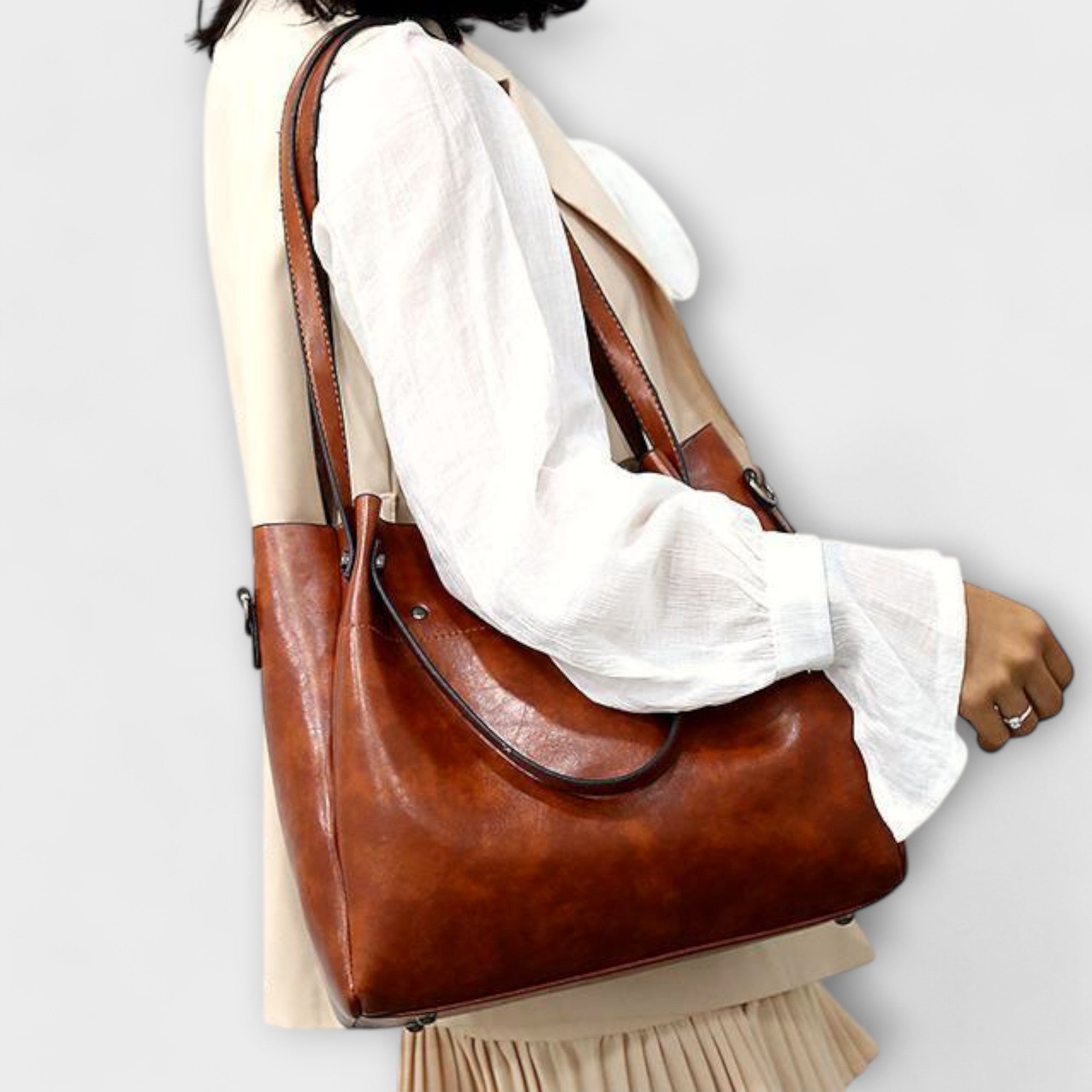 Lora. - 4-teiliges Vintage-Taschen-Set