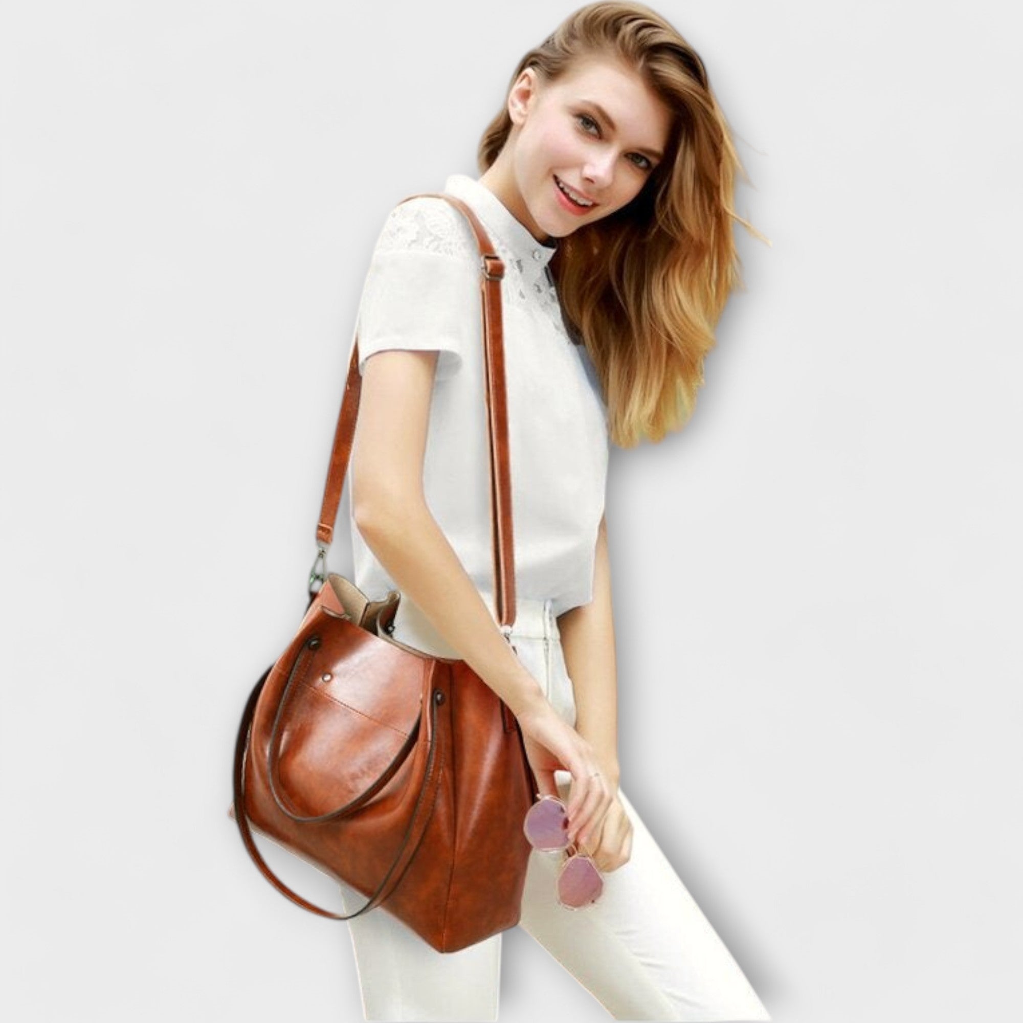 Lora. - 4-teiliges Vintage-Taschen-Set