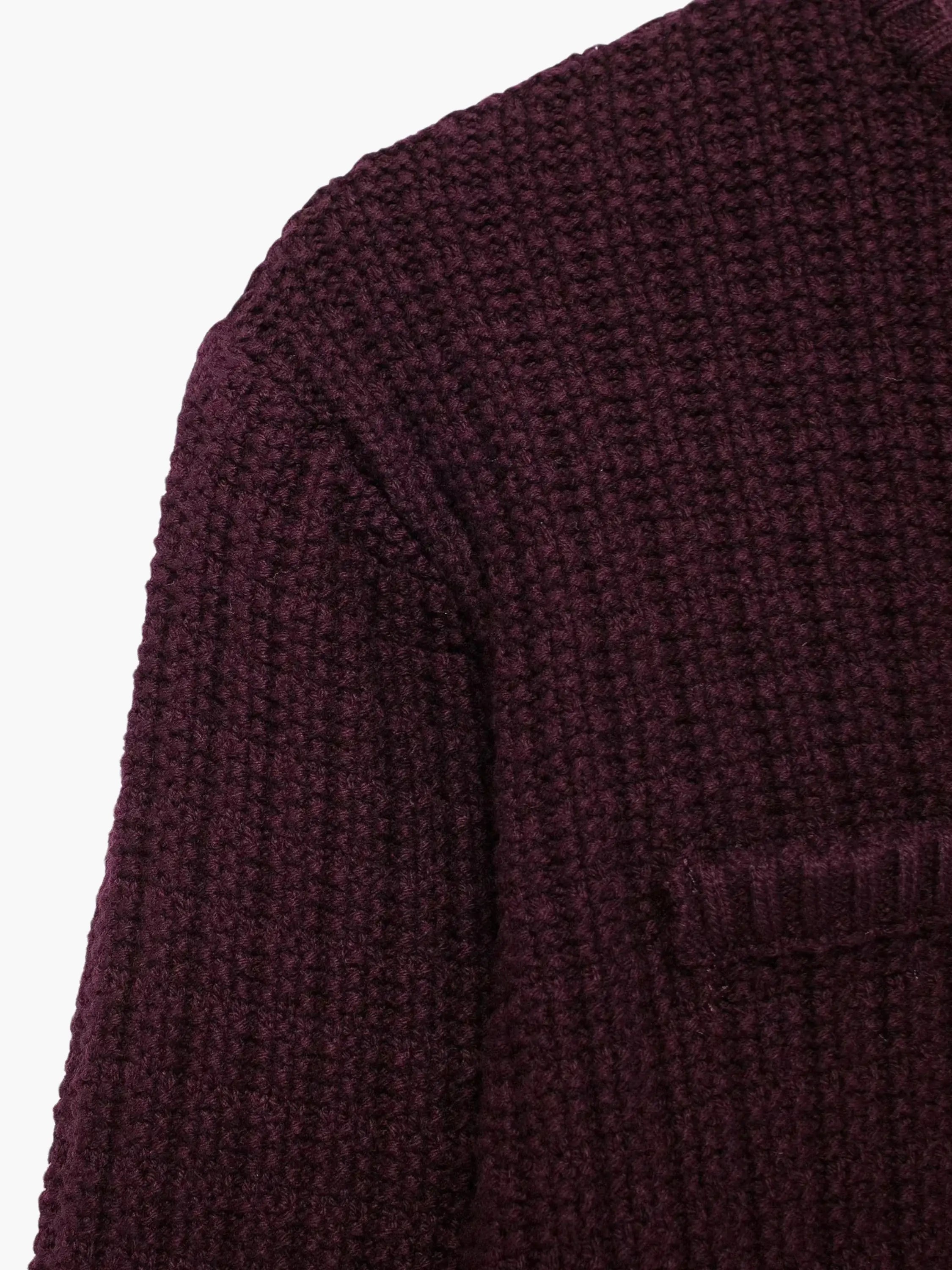 Senta | Strukturierte Strickjacke mit goldenen Knöpfen