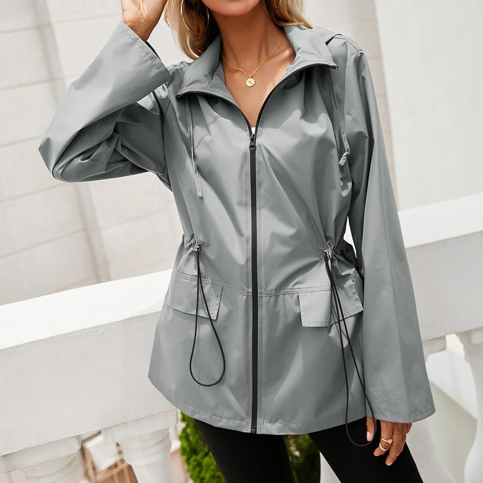 Hipper koreanischer Windbreaker für Frauen - Lily Collection