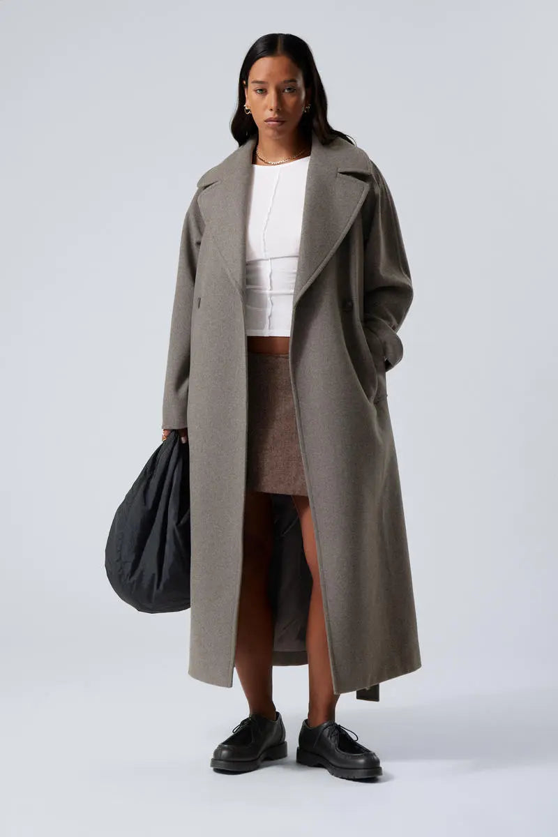 Emilia | Langer Wollmantel im Oversize-Stil