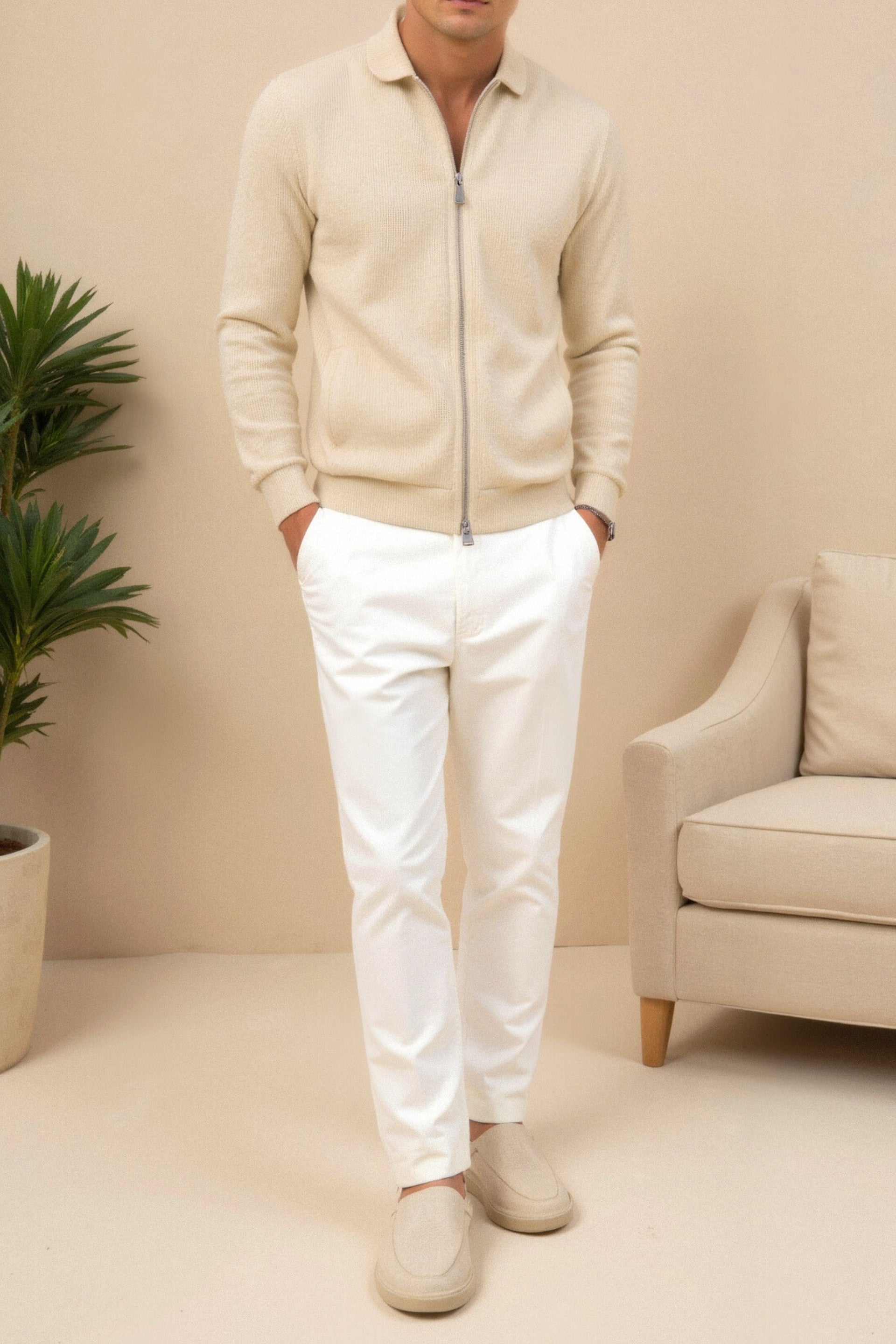Giovanni | Stilvolle Herrenjacke in Beige