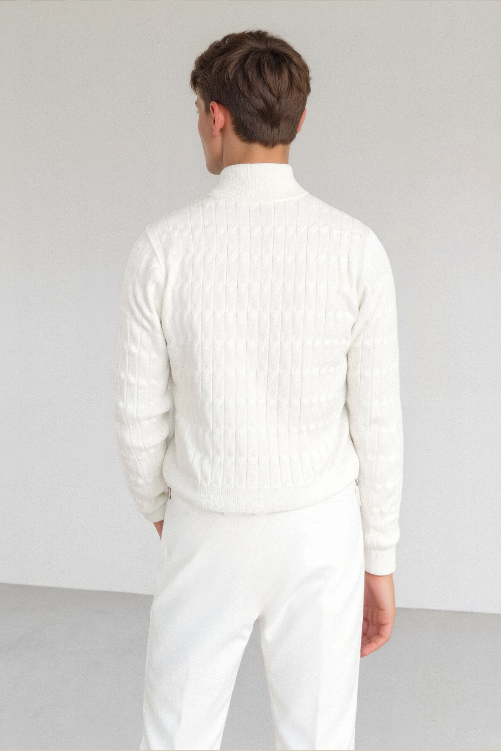 Liam | Klassischer Strickpullover mit Reißverschluss – Eleganter & Warmer Winterstil