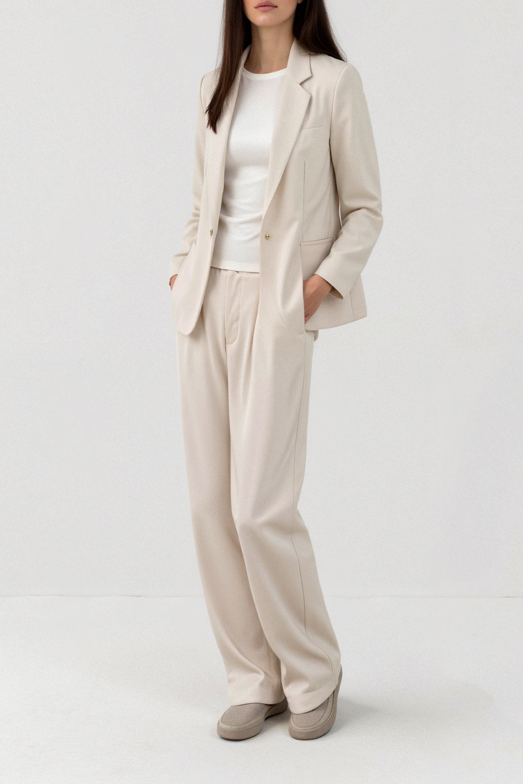 Elegante Damenhose mit Bundfalte