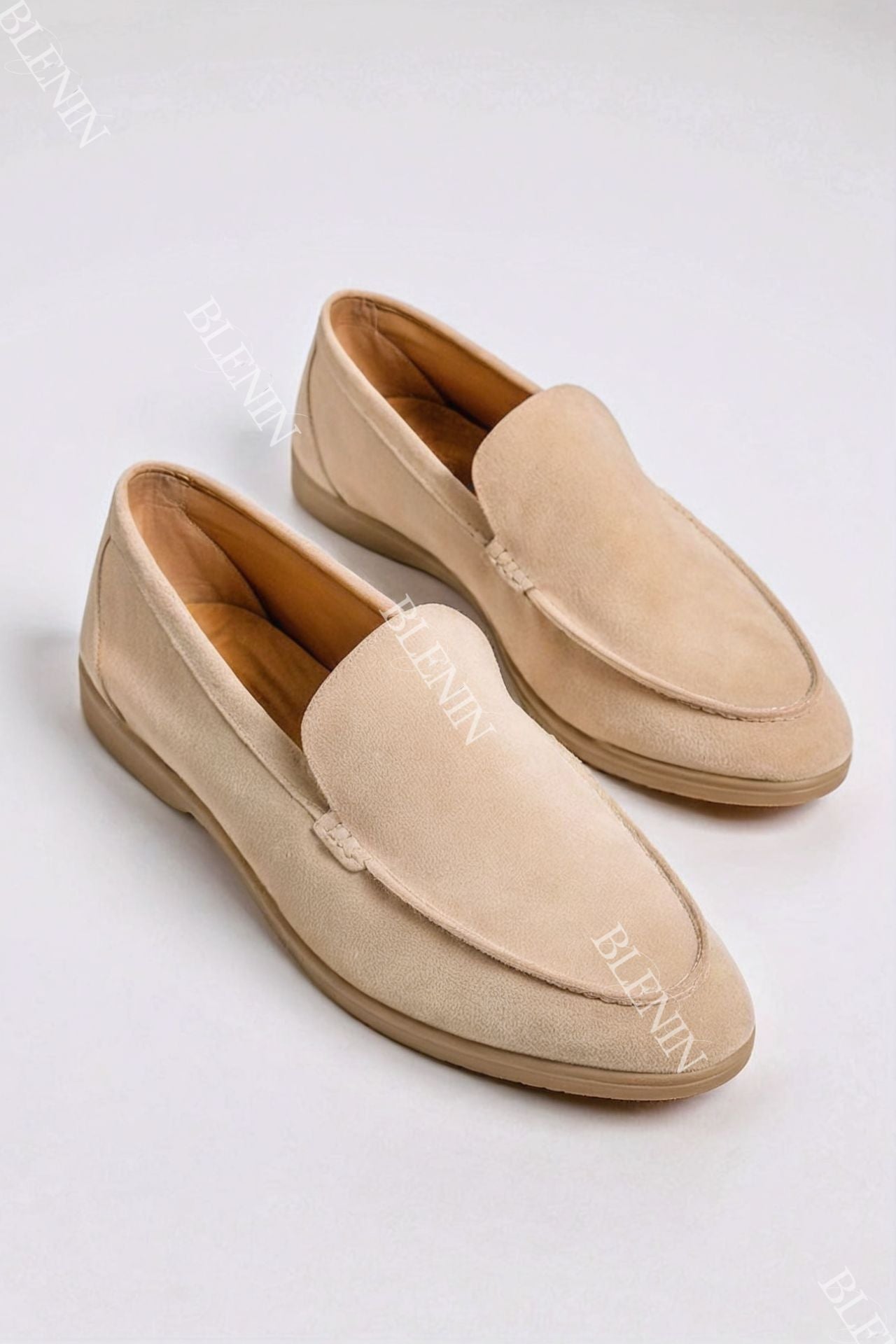 Beigefarbene Loafer – Stilvoll und Vielseitig