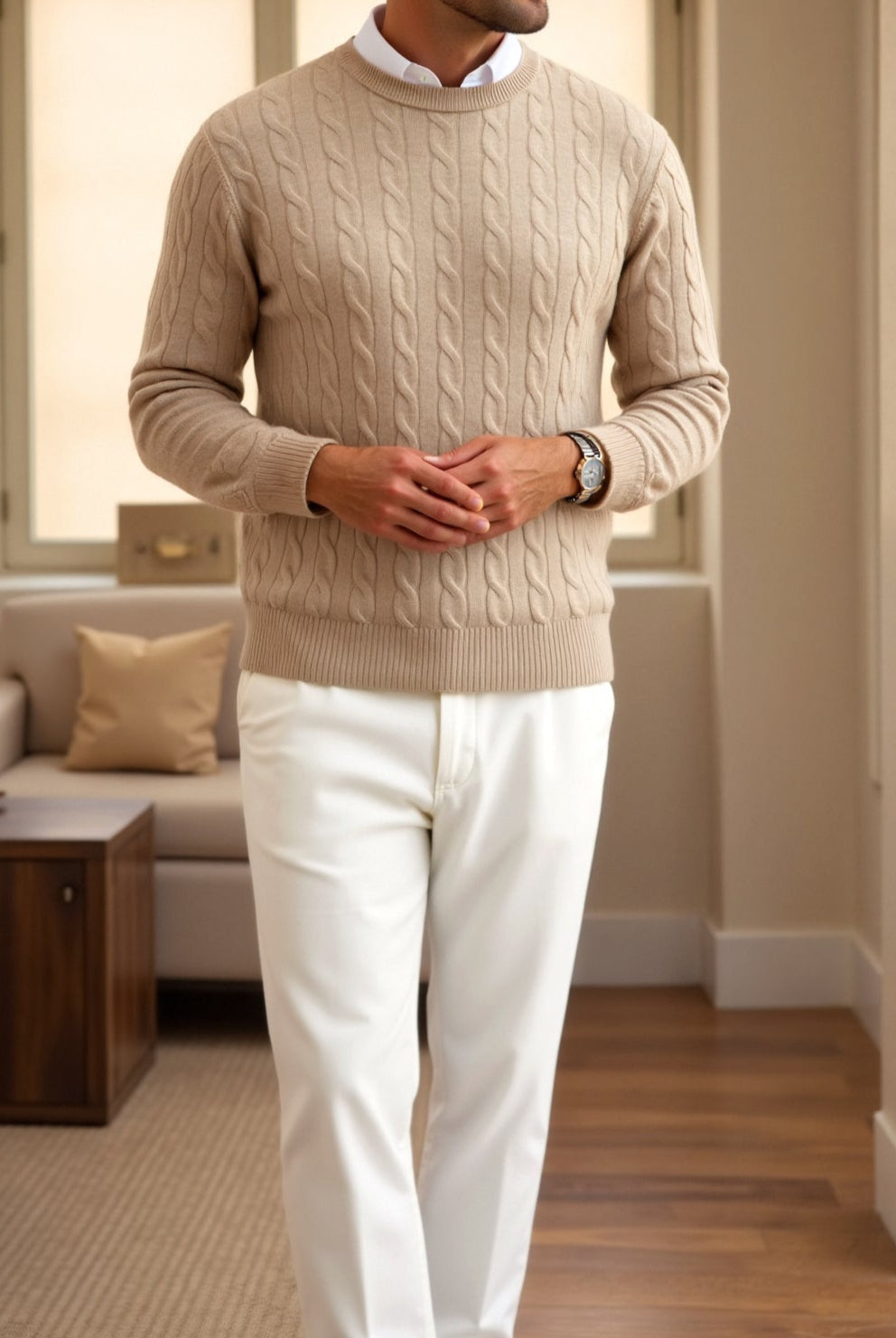 Klassischer Zopfstrickpullover | Eleganz trifft auf Komfort