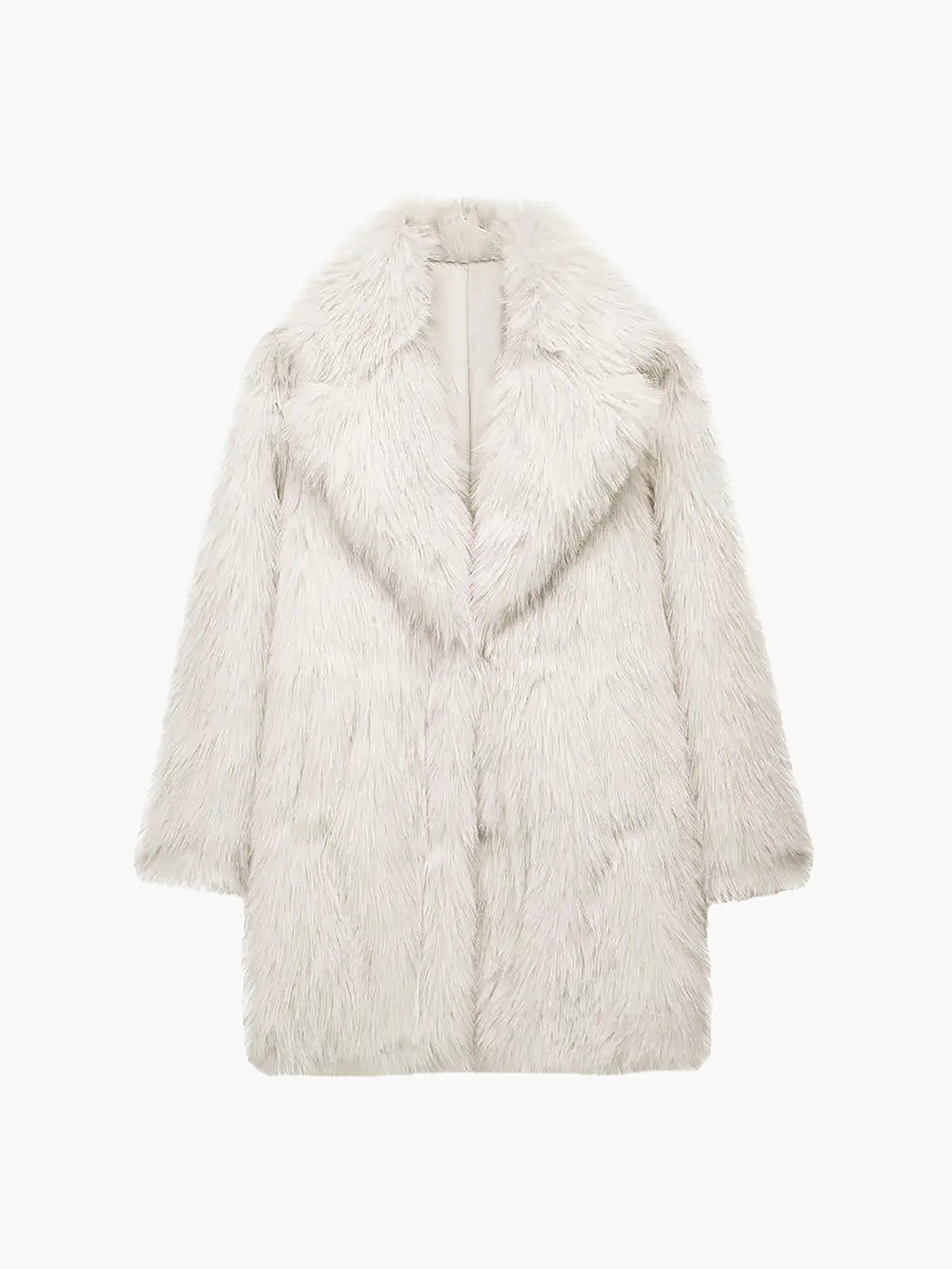 Macy | Weicher Kunstpelz-Mantel im Oversize-Look