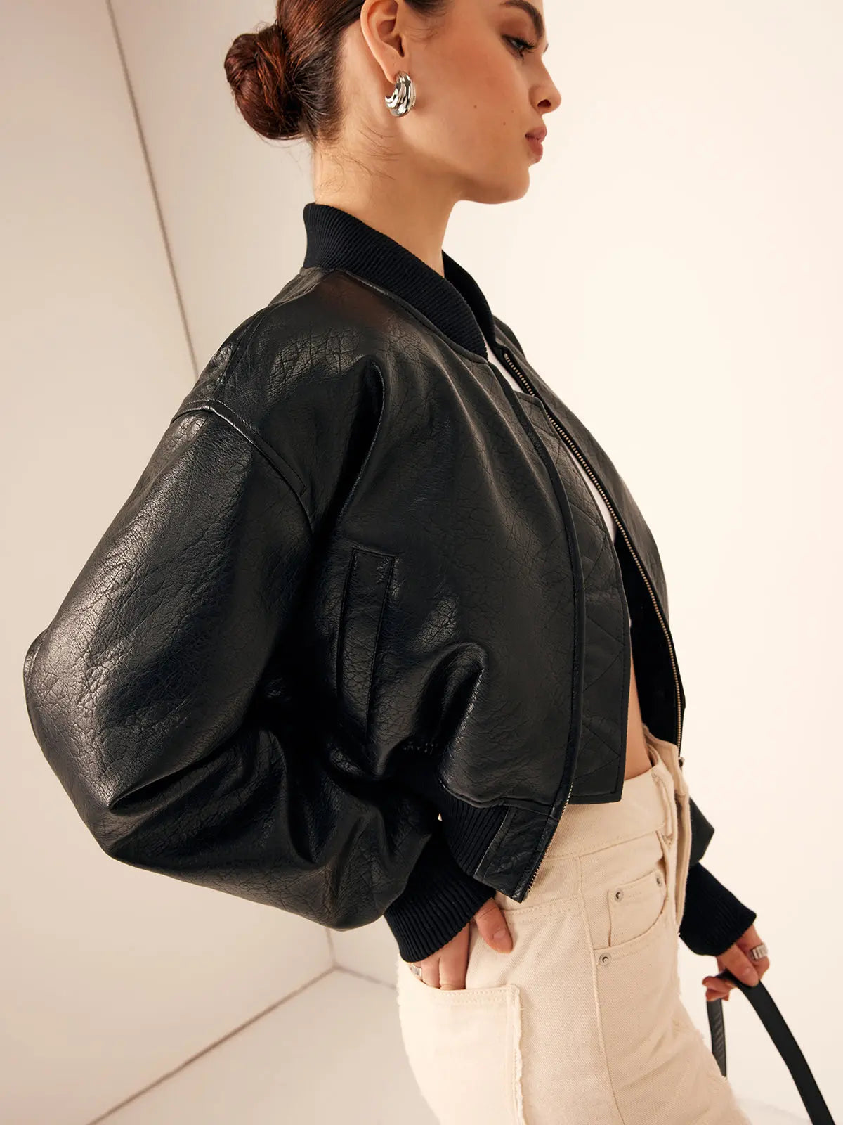 Jacy | Kunstlederjacke