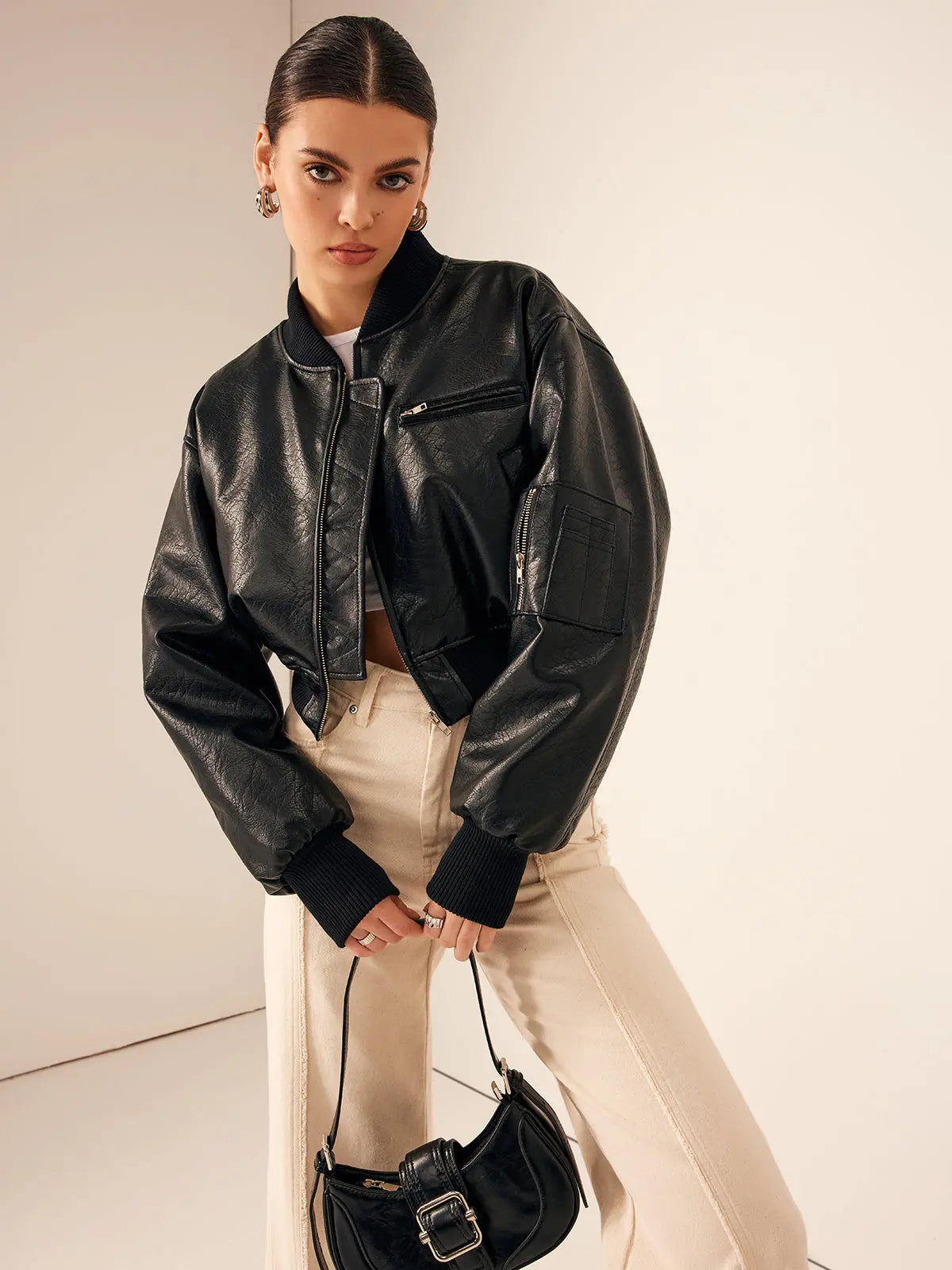 Jacy | Kunstlederjacke