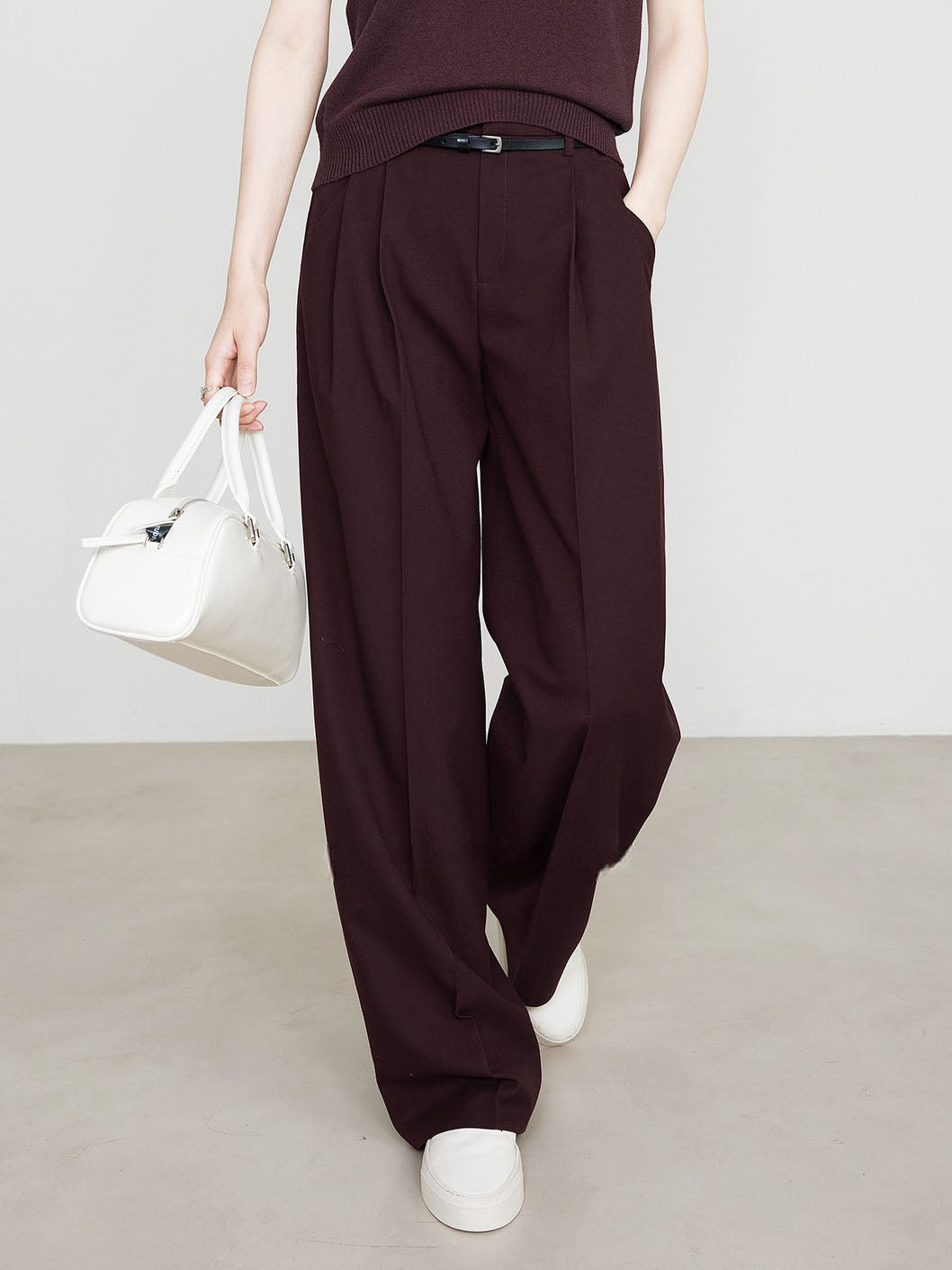 Verena | Bordeaux Chino Elegant Und Bequem