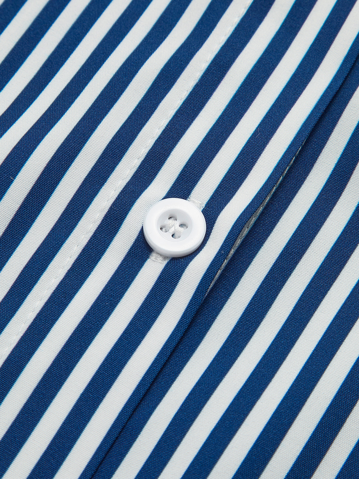 Gestreifte Damenbluse in Navy mit ausgestellten Ärmeln