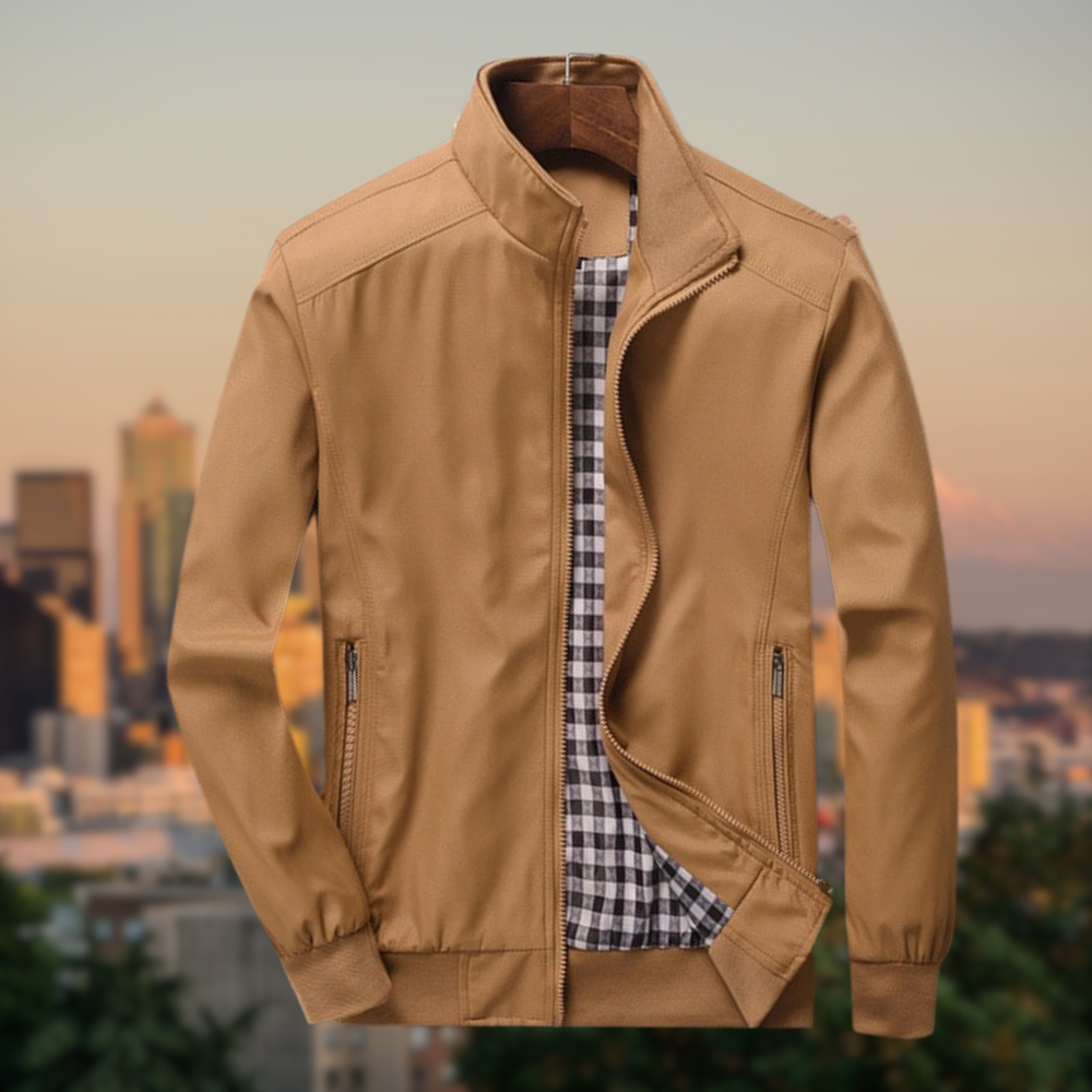 Leichte Übergangsjacke mit Stehkragen – Stilvolle Freizeitjacke für Alltag & Outdoor