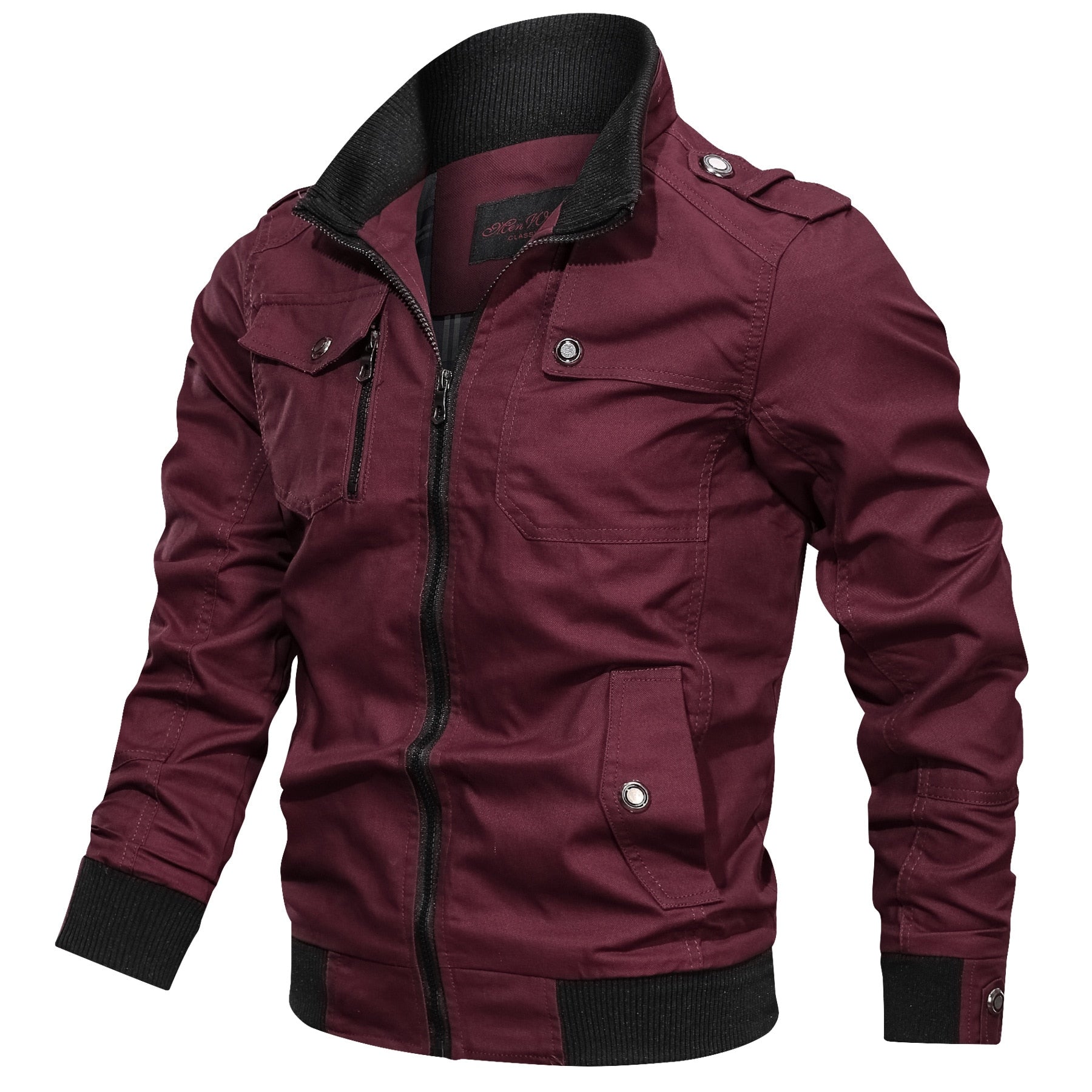 Klassische Übergangsjacke mit Stehkragen – Stilvolle Freizeitjacke für jeden Anlass