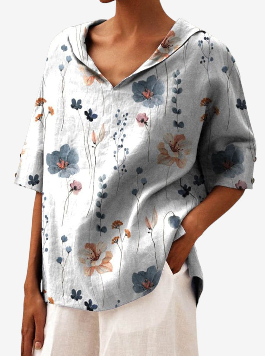 Bettina | Elegantes Leinen-Top 1+1 Gratis