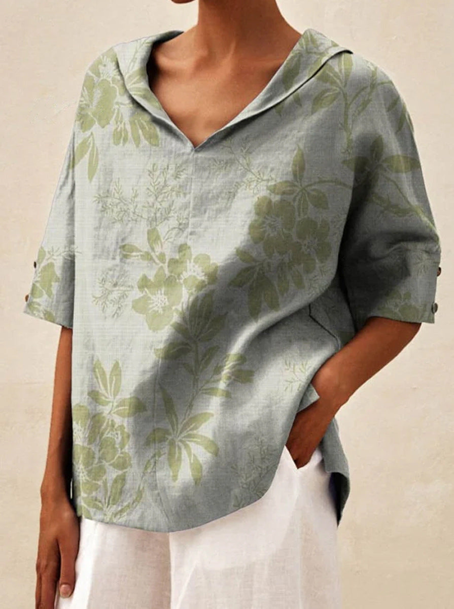 Bettina | Elegantes Leinen-Top 1+1 Gratis