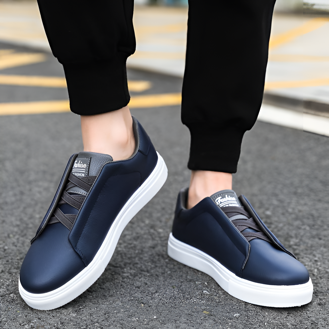 Alexander | Hochwertiger weißer Herrensneaker aus Leder