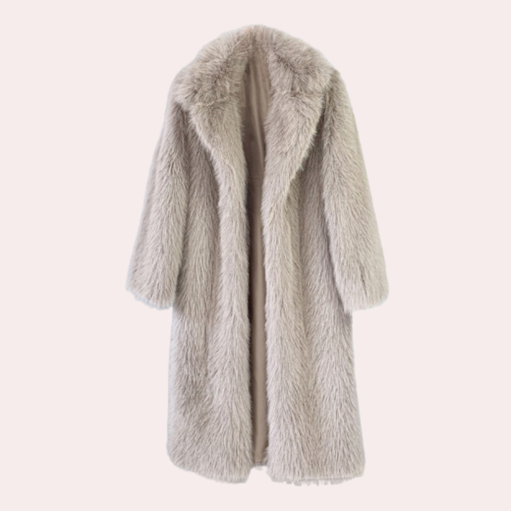 TARA - Eleganter Plüsch-Wintermantel für Damen