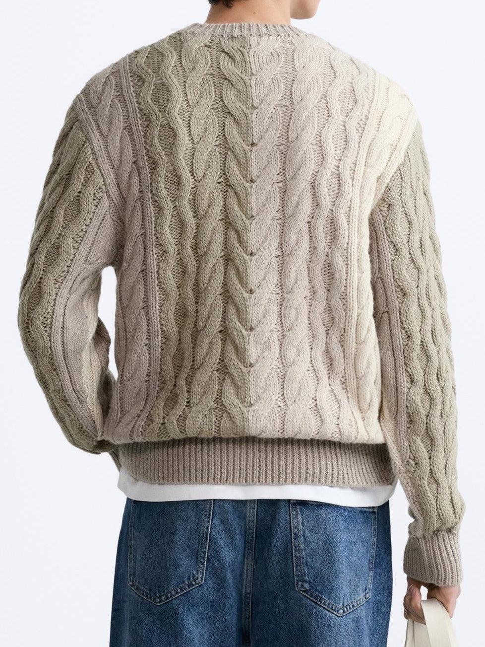 Jonas | Grobstrick-Pullover mit Zopfmuster – Klassisch & Zeitlos