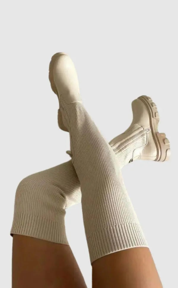 Charlotte | Stretch Strickstiefel