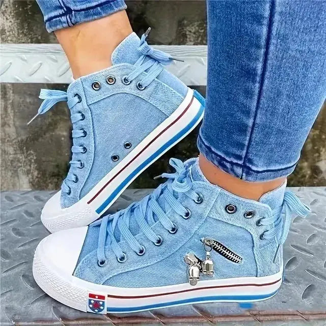 Gabriella | Trendige Schuhe im Denim-Look