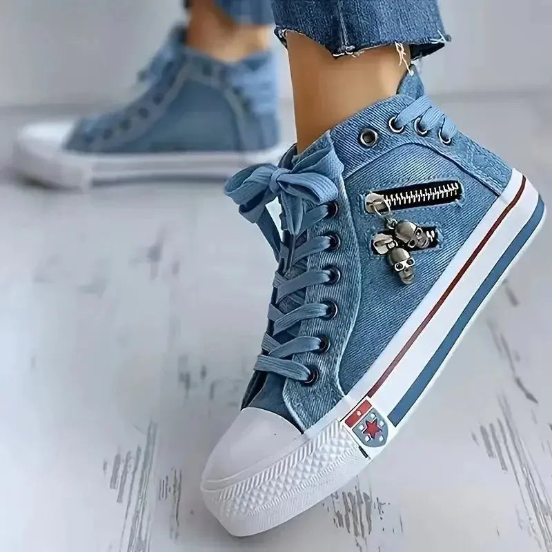 Gabriella | Trendige Schuhe im Denim-Look
