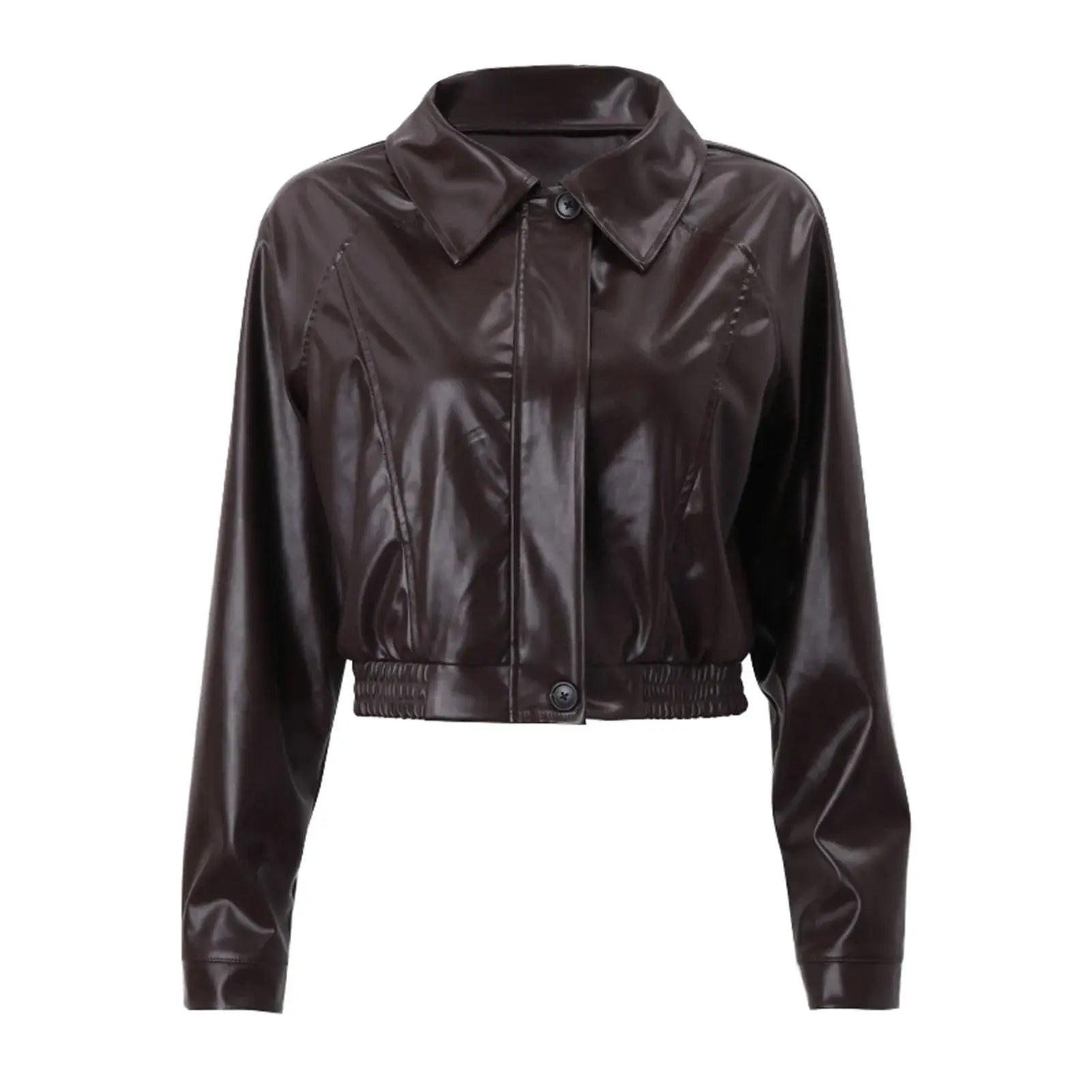 Gercy | Übergroße Kunstlederjacke