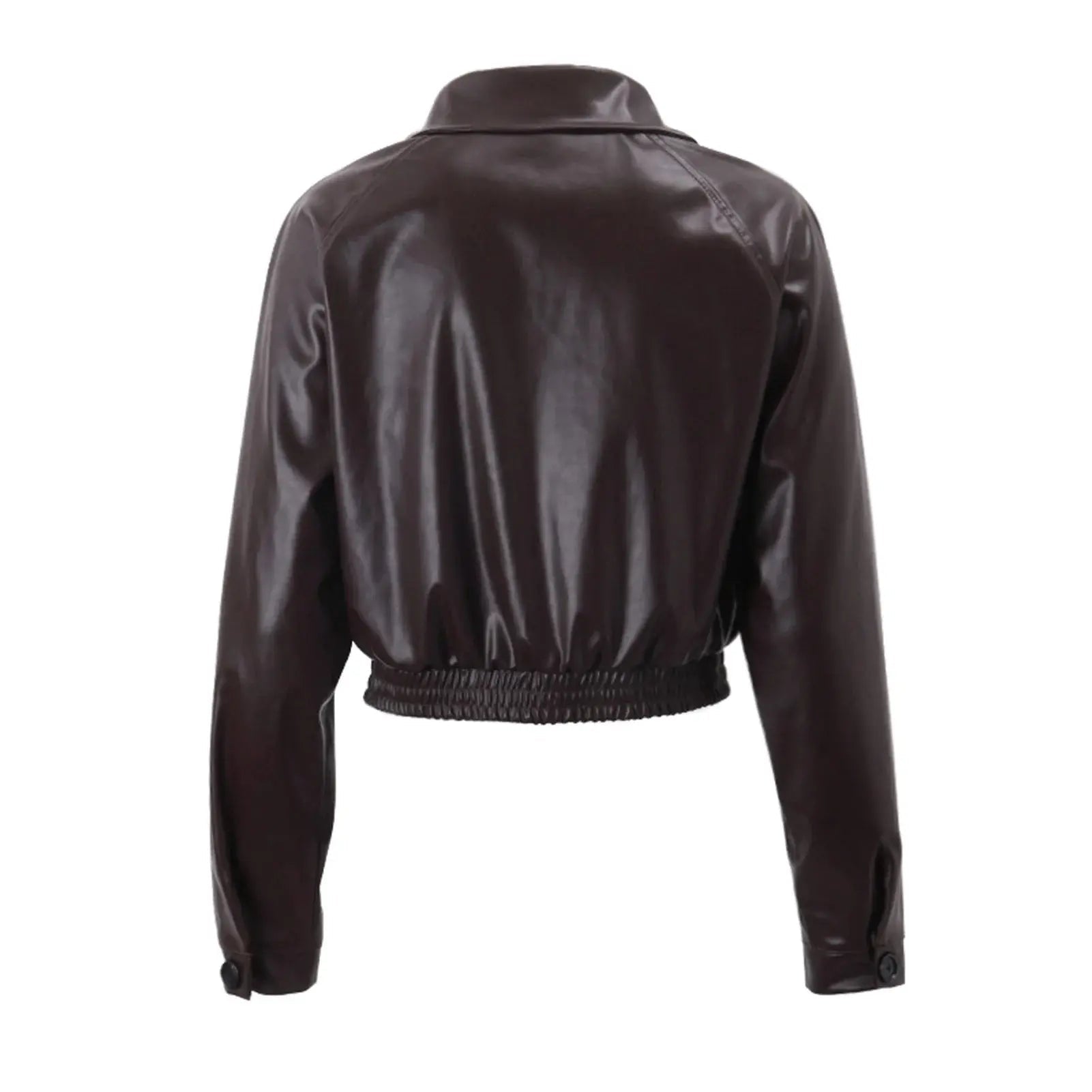 Gercy | Übergroße Kunstlederjacke