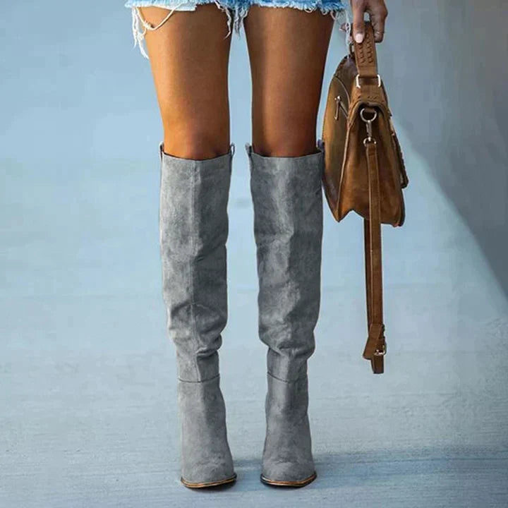 Julia | Trendige Damen-Stiefel mit Blockabsatz