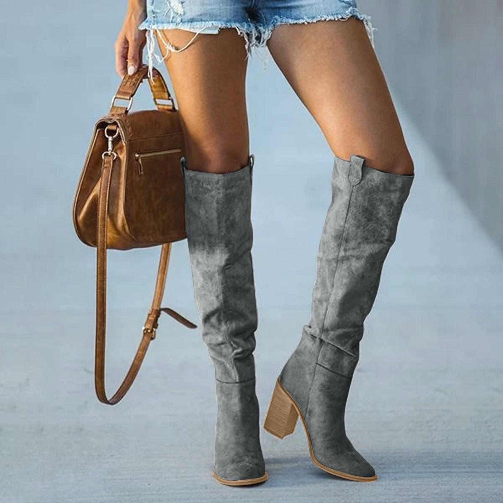 Julia | Trendige Damen-Stiefel mit Blockabsatz