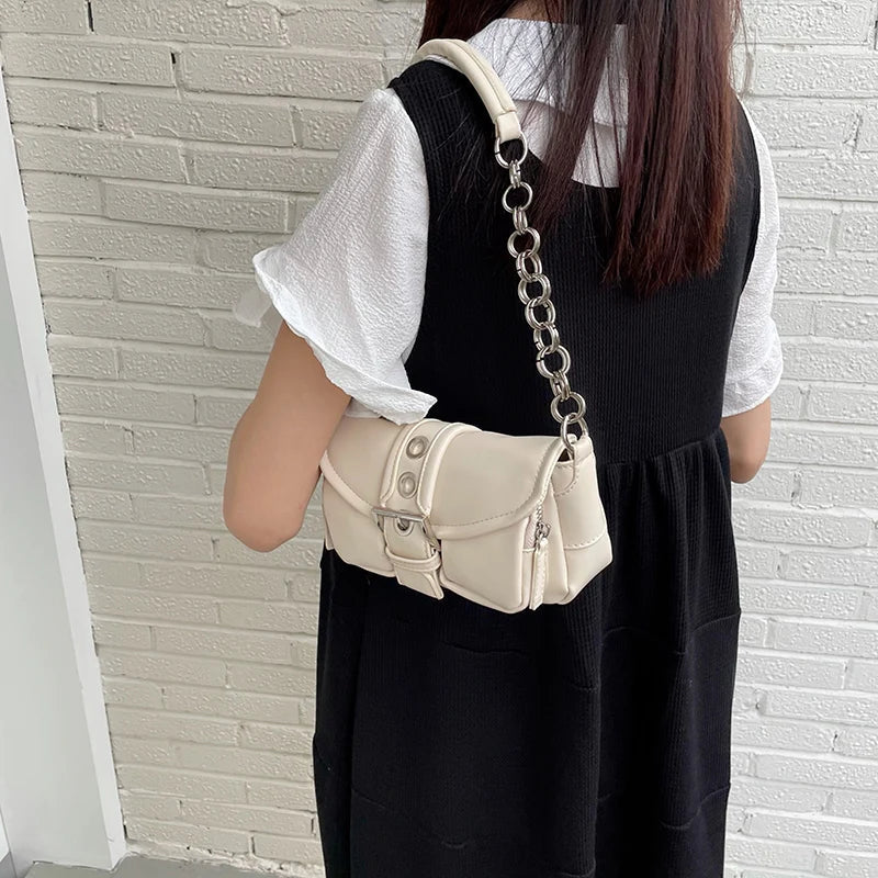Retro Damen Kette Kleine Schultertasche