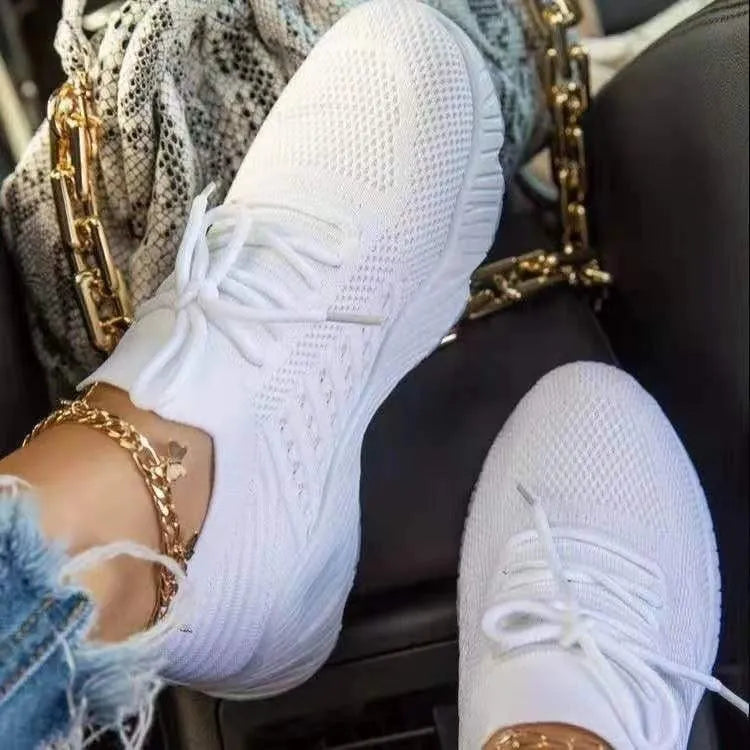 Stilvolle Priscilla Orthopädische Mesh Turnschuhe für Frauen