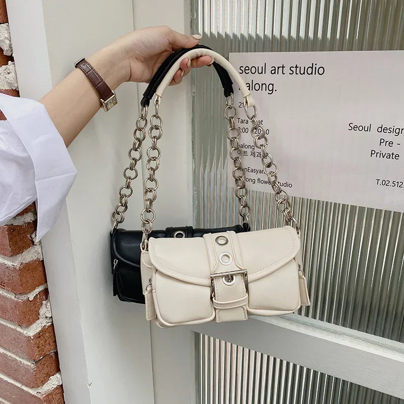 Retro Damen Kette Kleine Schultertasche