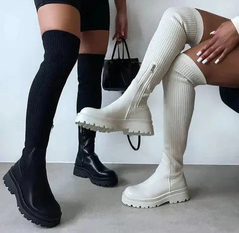 Charlotte | Stretch Strickstiefel