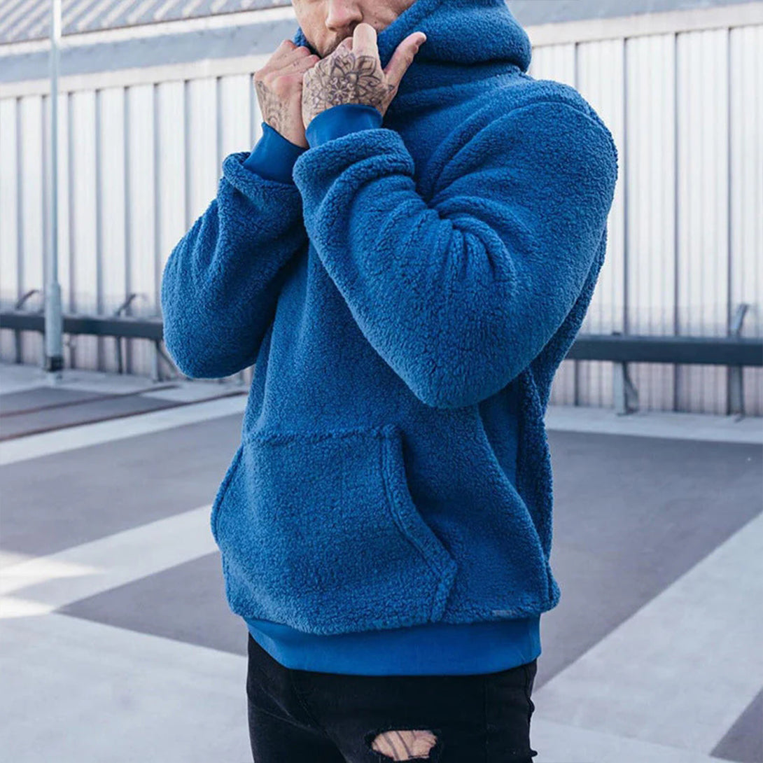 Kapuzenpullover für Herren – Weicher Fleece Hoodie mit Kängurutasche