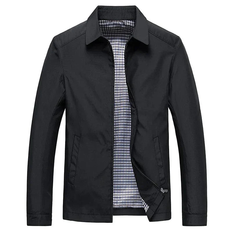 Leichte Businessjacke mit Kragen – Elegante Übergangsjacke für Alltag & Büro