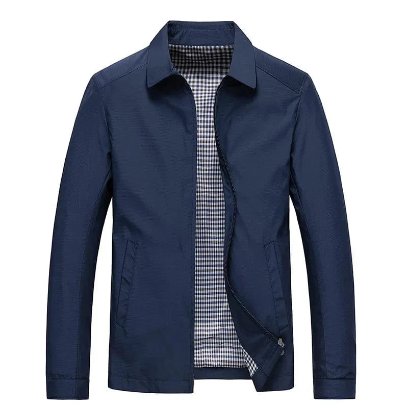 Leichte Businessjacke mit Kragen – Elegante Übergangsjacke für Alltag & Büro