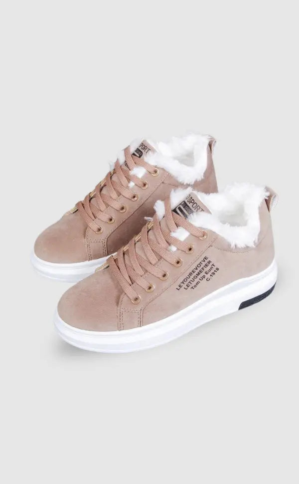 Jovie | Klobiger Sohle Fleecegefütterte Sneakers