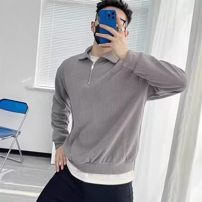 Strickpullover mit Reißverschlusskragen – Stilvoll & Bequem