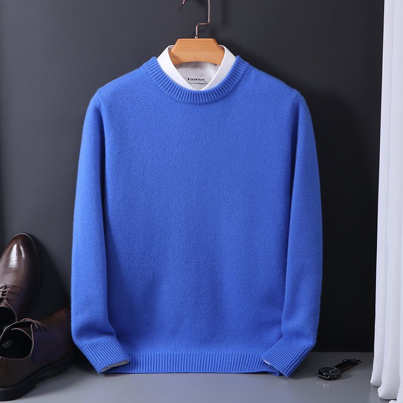 Klassischer Rundhals Pullover für Herren – Eleganter Strickpullover für Alltag & Büro