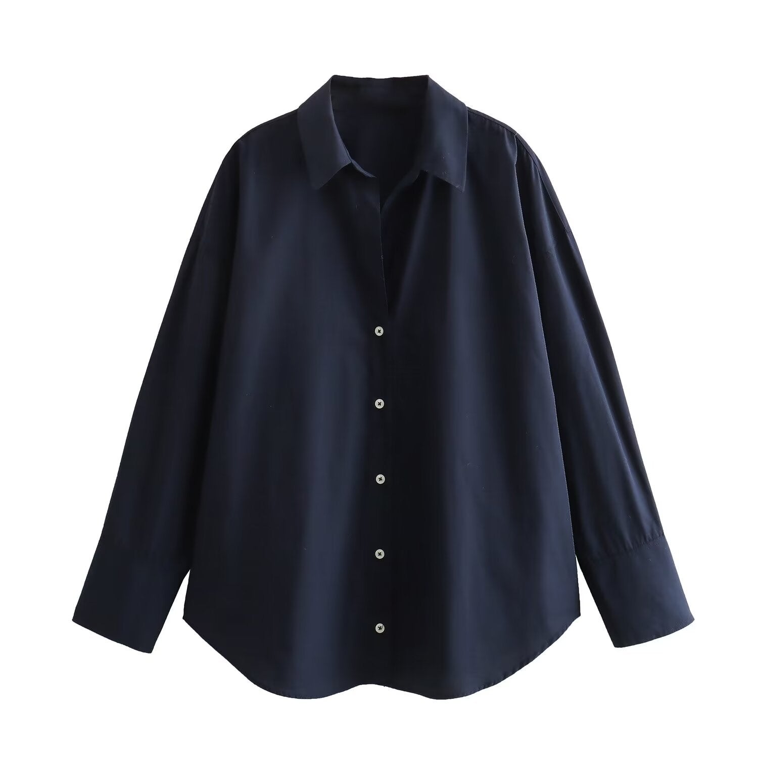 Satin-Style Damenbluse mit Knopfleiste – Elegant, Fließend & Zeitlos