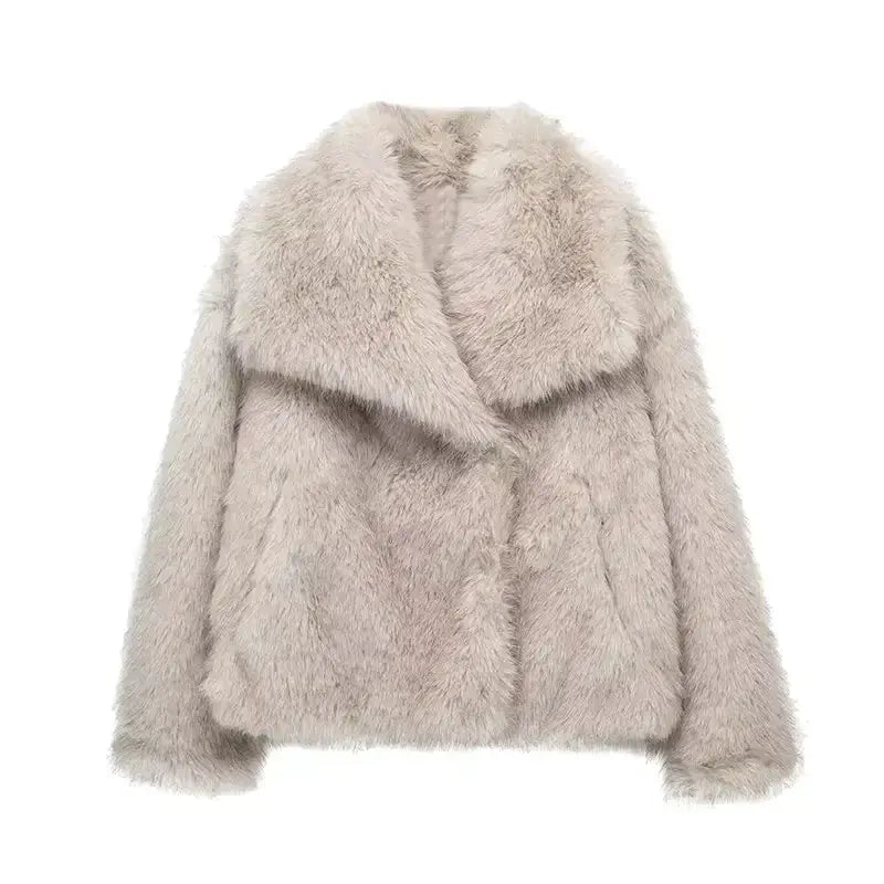 Macy | Luxuriöse Kunstfell-Jacke – Stilvoll, Kuschelig und Zeitlos