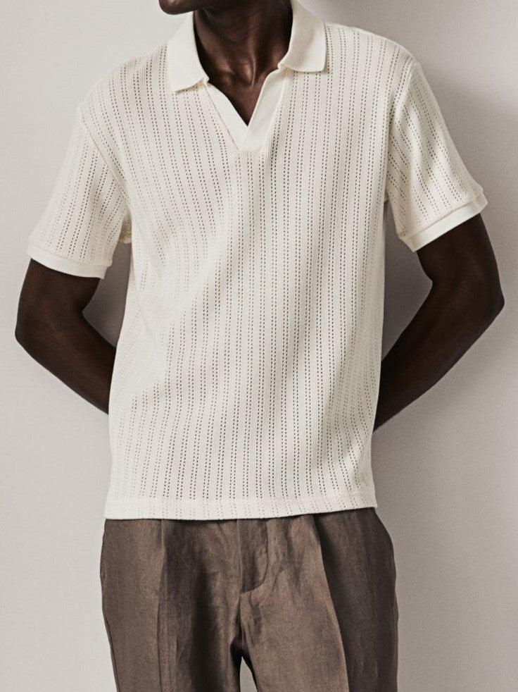 Stilvolles Strick-Poloshirt für einen eleganten Look