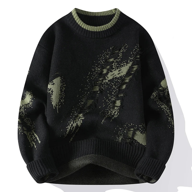 Raphael | Moderner Distressed-Look Pullover für Herren