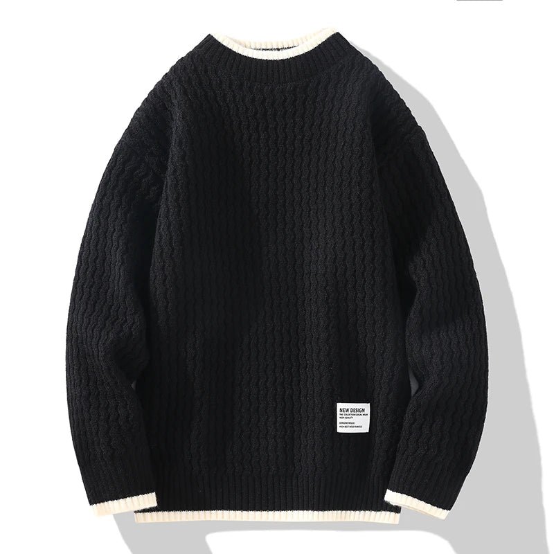 Vincent | Strukturierter Strickpullover für Herren